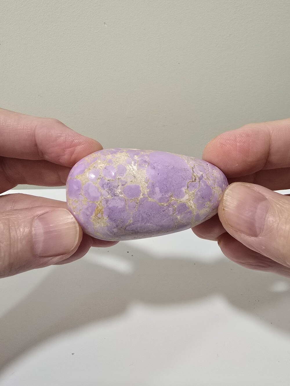 Phosphosiderite Crystal Palmstone #A
